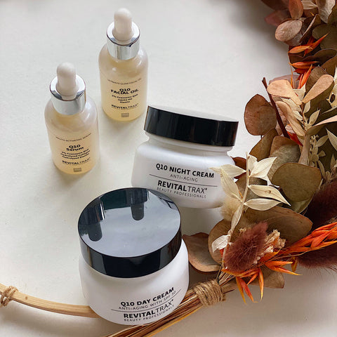 Offre Combinée Q10 : Huile + Sérum + Crème de jour et de nuit